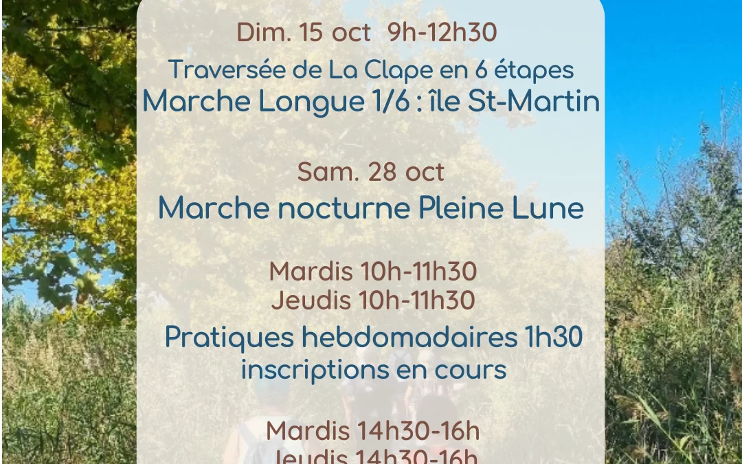 Agenda octobre 2023