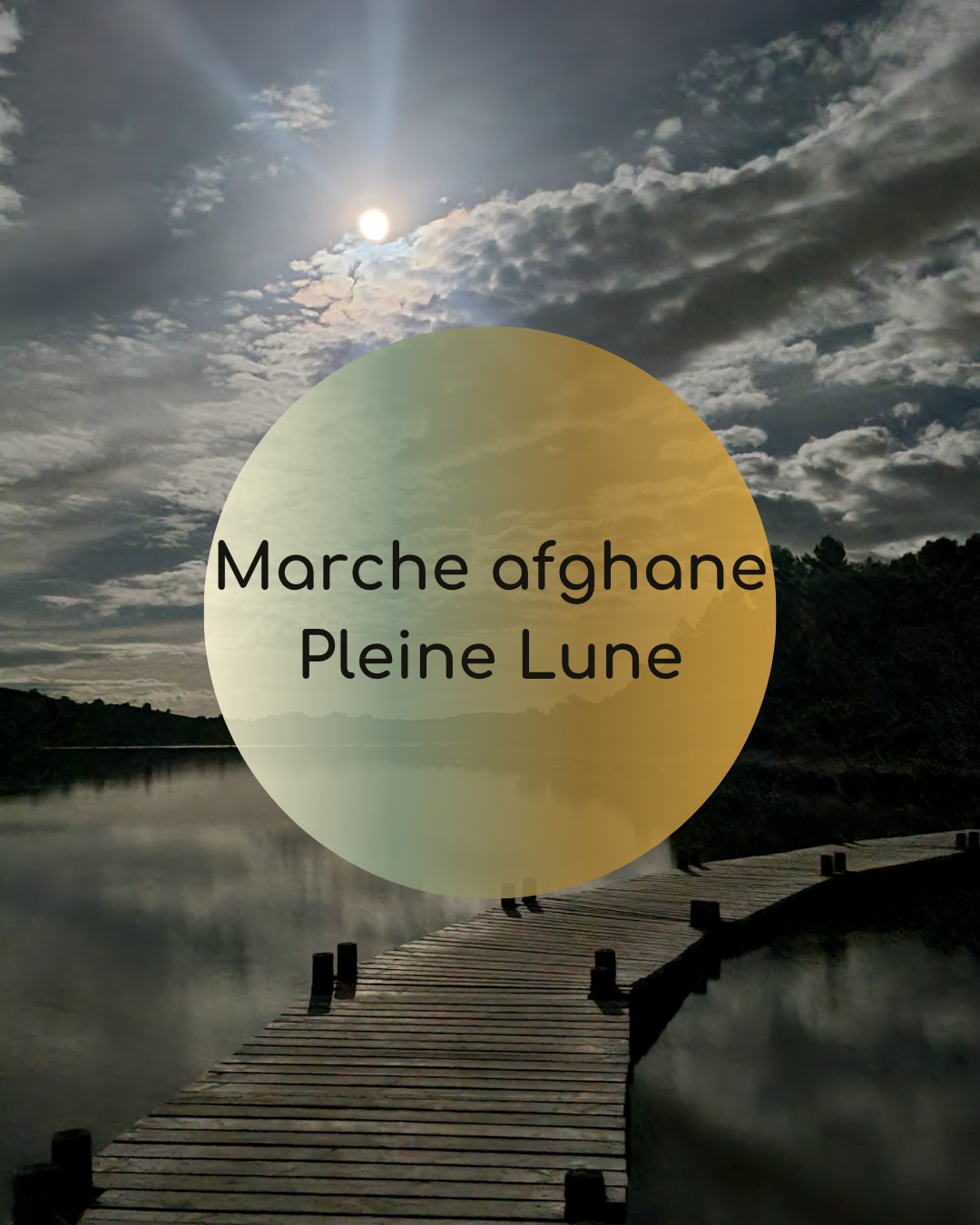 marche afghane nocturne pleine lune