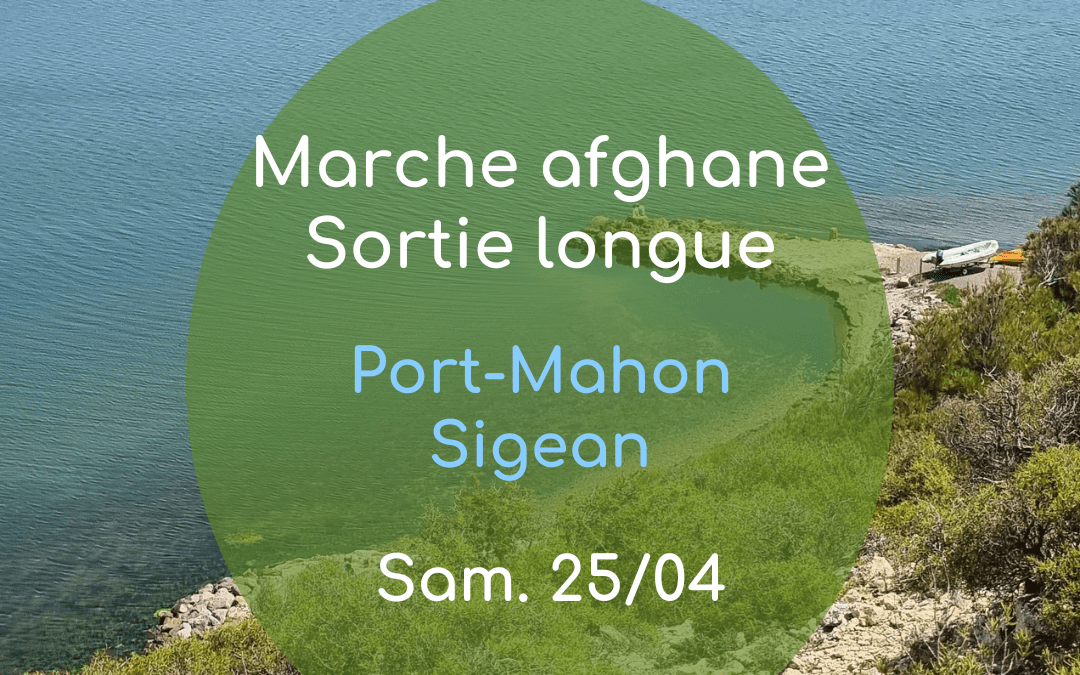 Rando marche afghane à Sigean (Port-Mahon) | 25 avril 2026
